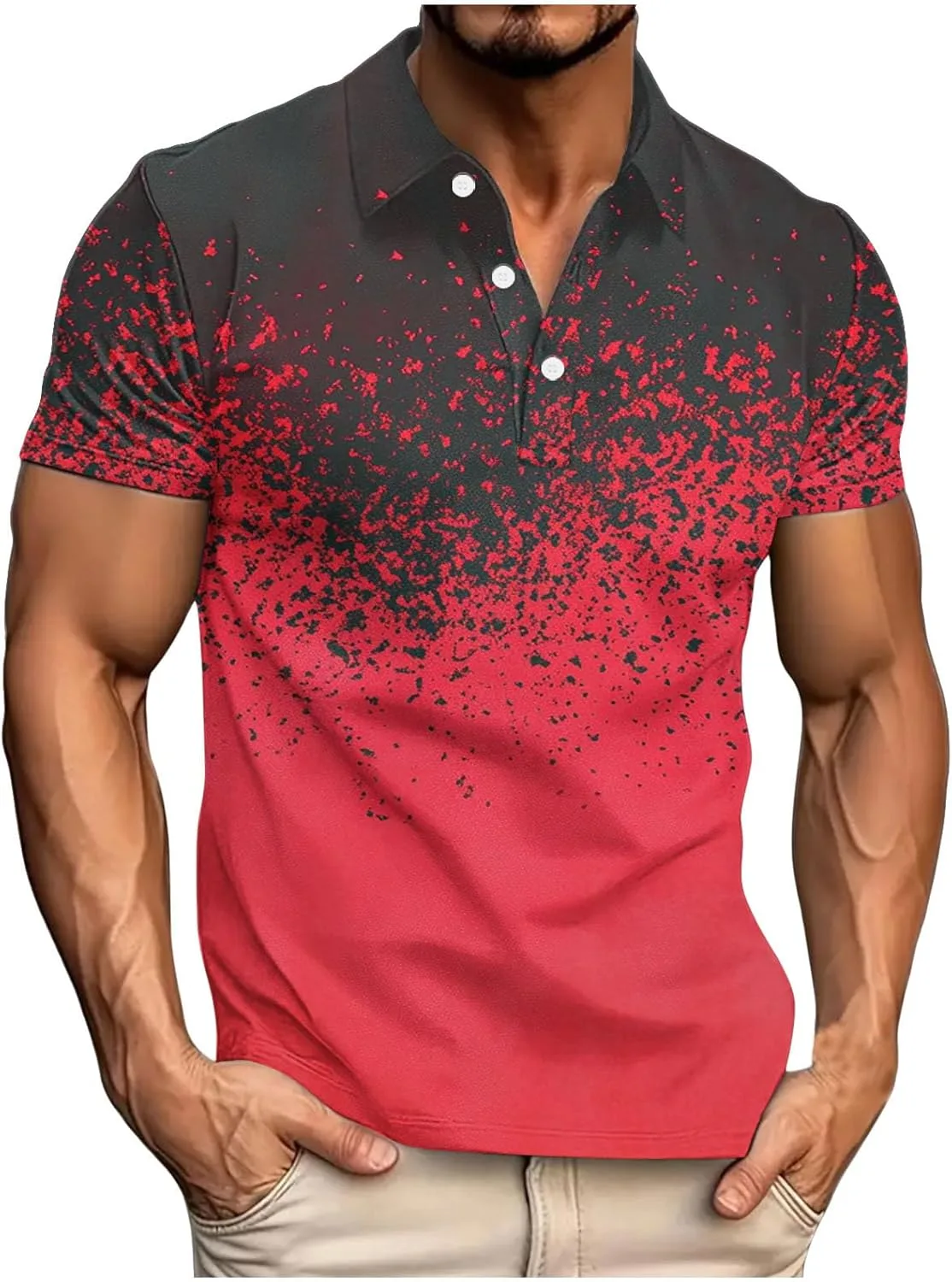 Мужская поло с коротким рукавом, классическая полоска QUNPIU
Мужская поло с коротким рукавом, классическая полоска QUNPIU