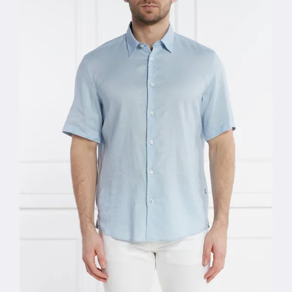 Льняная рубашка стандартного кроя S-liam-ken Boss, синий
Льняная рубашка стандартного кроя S-liam-ken Boss, синий