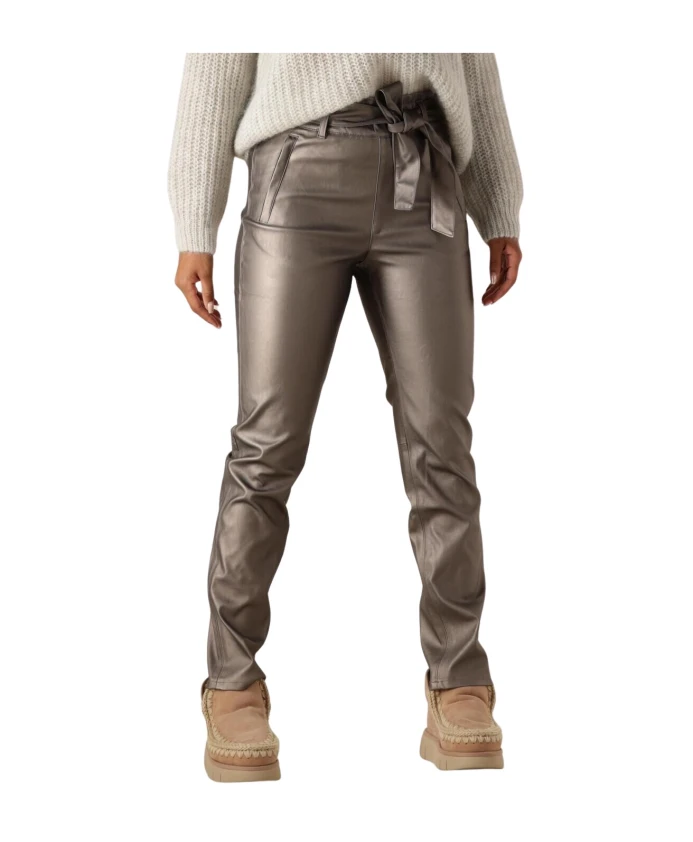 Брюки из серо-коричневой кожи с эффектом металлик Francisco Knit-Ted, бежевый
Брюки из серо-коричневой кожи с эффектом металлик Francisco Knit-Ted, бежевый