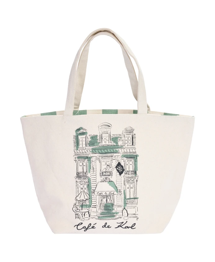 Двусторонняя полосатая холщовая сумка-шоппер Karl Lagerfeld, белый
Двусторонняя полосатая холщовая сумка-шоппер Karl Lagerfeld, белый