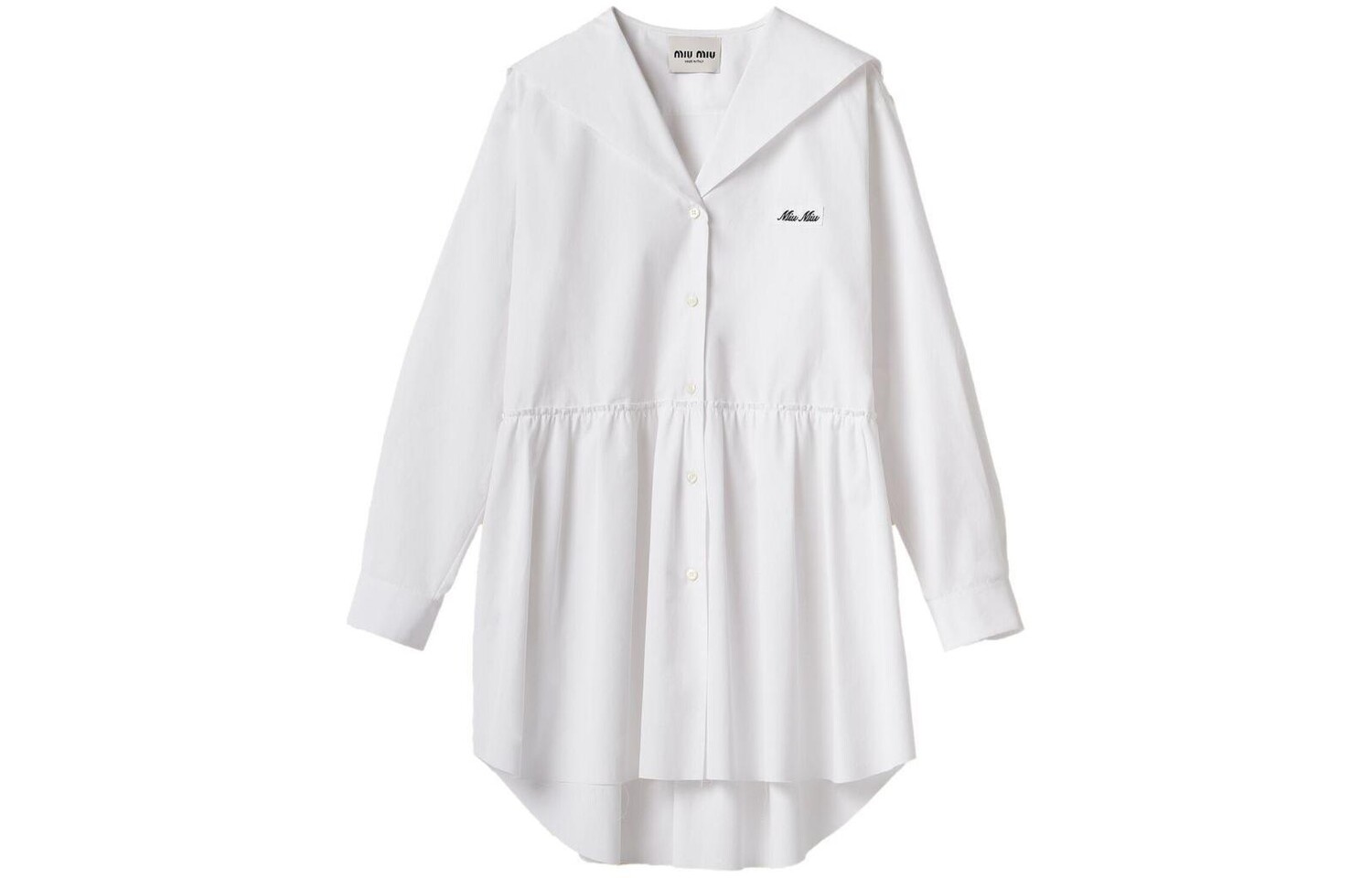 Платье с длинными рукавами женское белое Miu Miu
Платье с длинными рукавами женское белое Miu Miu