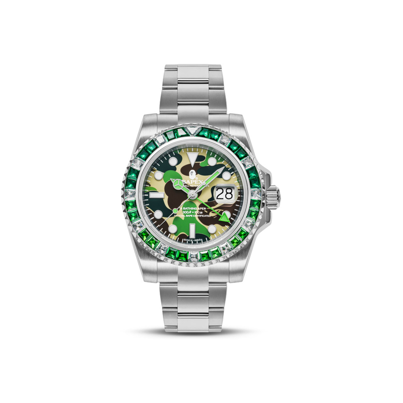 A BATHING APE Часы Type 2 Bapex Abc Camo Crystal Stone, Green GRX
A BATHING APE Часы Type 2 Bapex Abc Camo Crystal Stone, Green GRX