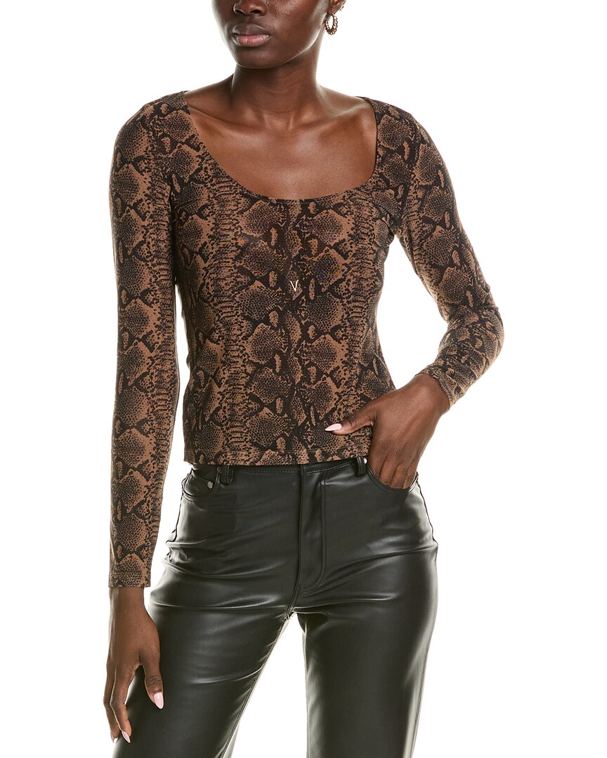 Топ-боди Alice + Olivia Delaina, коричневый
Топ-боди Alice + Olivia Delaina, коричневый