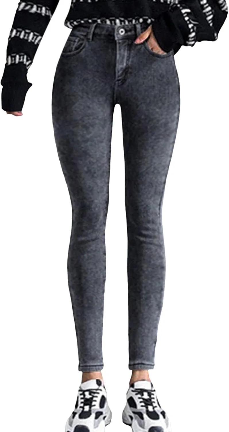 Женские джинсы Stretch Fleece Skinny High Waist Jeggings для холодной погоды
Женские джинсы Stretch Fleece Skinny High Waist Jeggings для холодной погоды