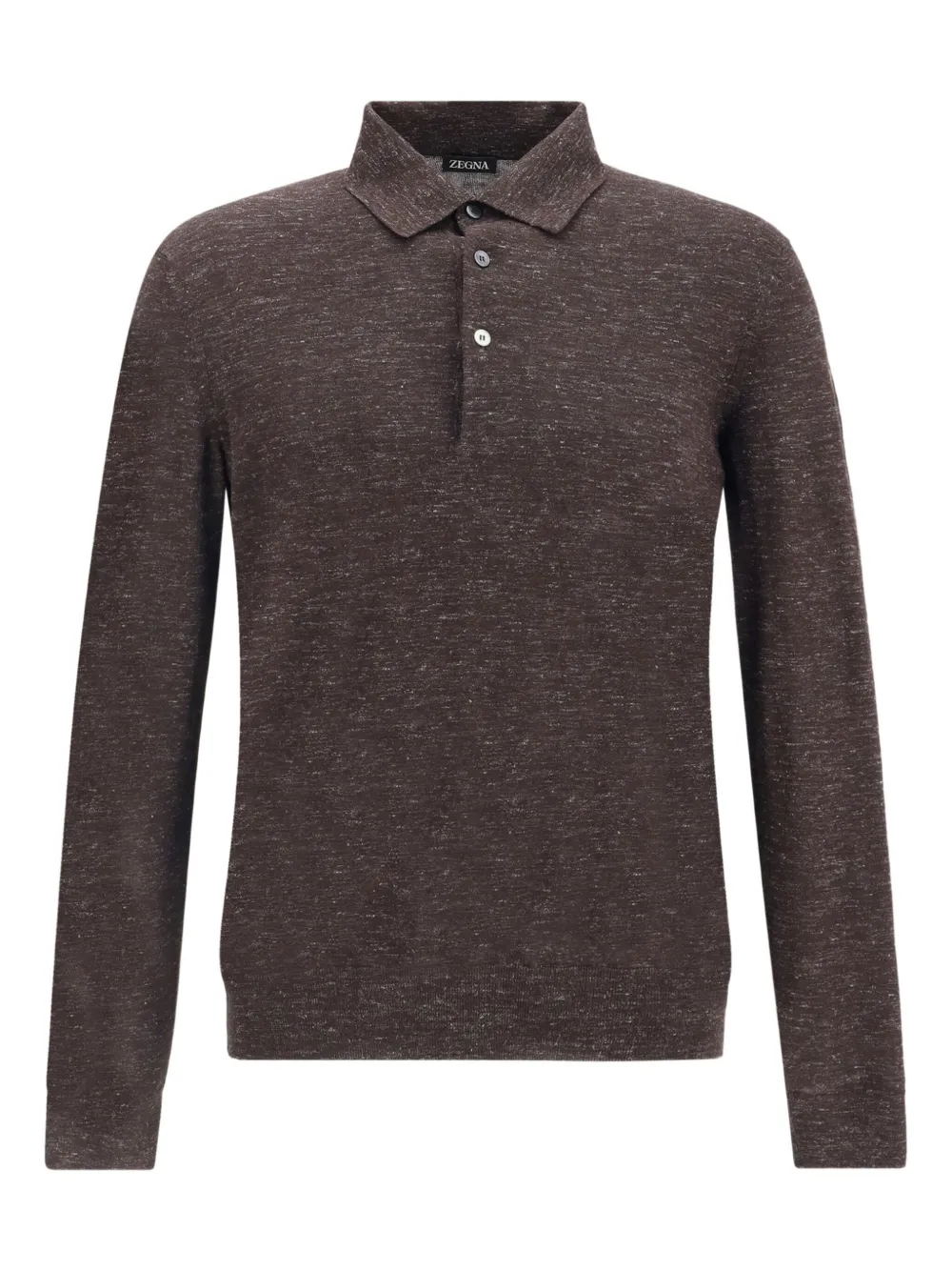 Рубашка-поло с длинными рукавами Zegna, коричневый
Рубашка-поло с длинными рукавами Zegna, коричневый