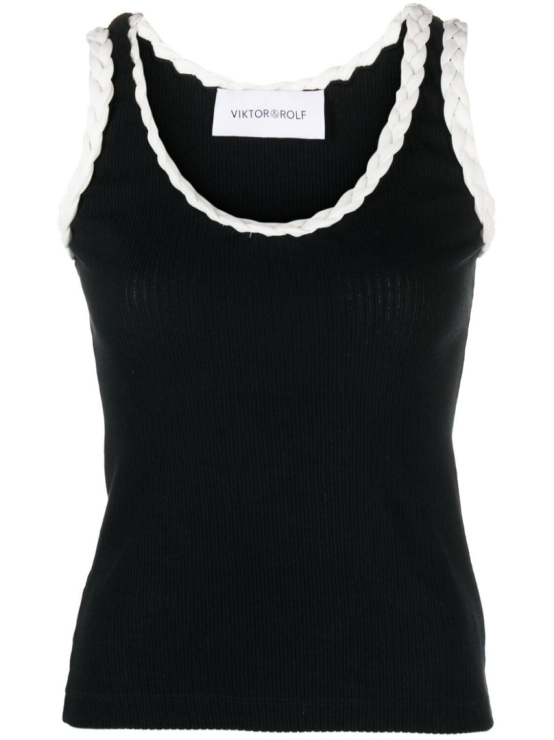 Viktor & Rolf топ с плетеной отделкой, черный
Viktor & Rolf топ с плетеной отделкой, черный