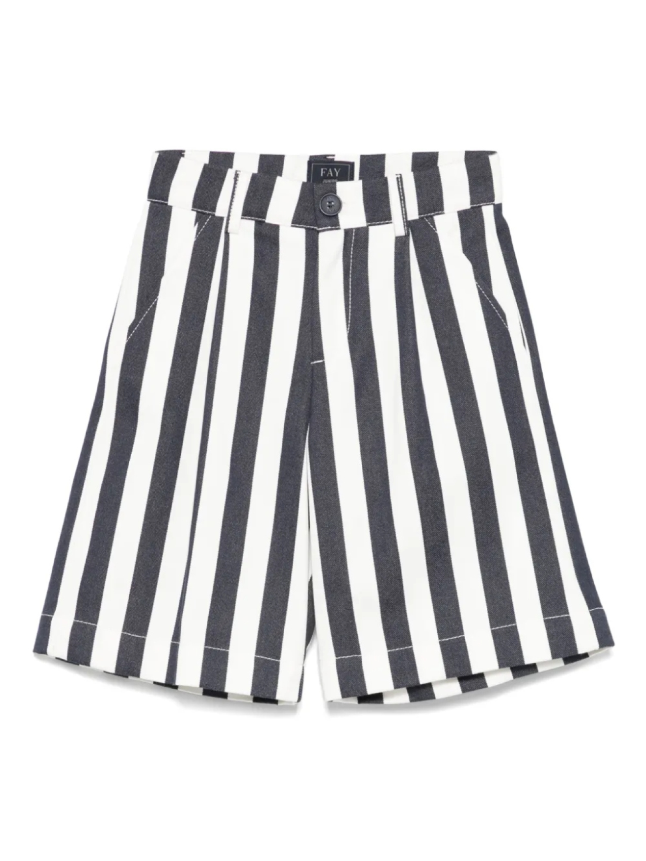 Fay Kids шорты в полоску, синий 
Fay Kids шорты в полоску, синий