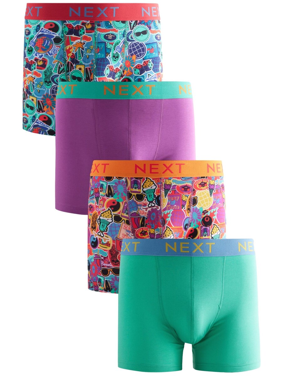 Боксерские шорты Next, цвет Light blue/Mint/Dark purple/Dusky pink
Боксерские шорты Next, цвет Light blue/Mint/Dark purple/Dusky pink
