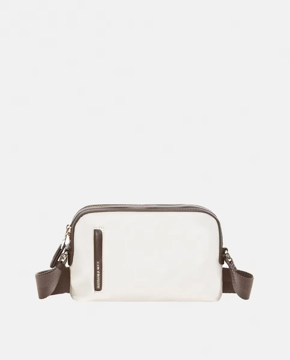 Маленькая бежевая нейлоновая сумка через плечо с двумя молниями Mandarina Duck, бежевый
Маленькая бежевая нейлоновая сумка через плечо с двумя молниями Mandarina Duck, бежевый