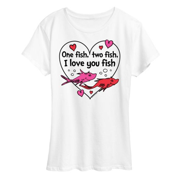 Женская футболка с рисунком рыбы «Доктор Сьюз, я люблю тебя» Licensed Character, белый
Женская футболка с рисунком рыбы «Доктор Сьюз, я люблю тебя» Licensed Character, белый