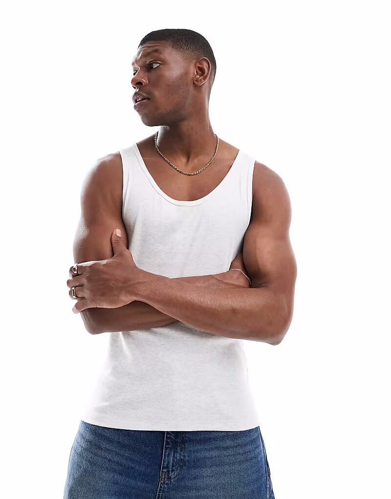 Облегающая майка ASOS DESIGN в рубчик светло-бежевого меланжевого цвета
Облегающая майка ASOS DESIGN в рубчик светло-бежевого меланжевого цвета