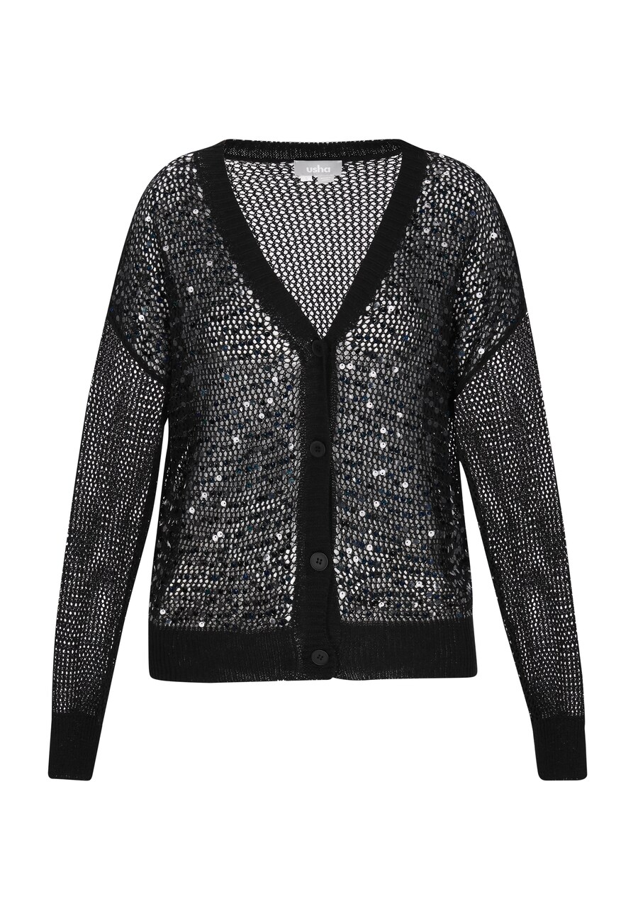 Вязаный кардиган Usha, черный
Вязаный кардиган Usha, черный
