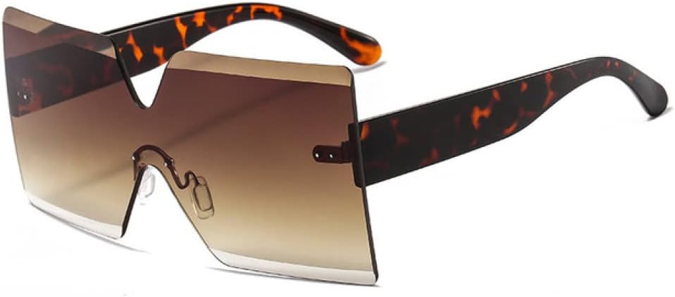 Солнцезащитные очки без оправы для женщин, большие солнцезащитные очки с защитой от УФ-излучения UV400, модные очки для женщин с защитой от УФ-излучения UV400 MTZJH, Leopard-brown
Солнцезащитные очки без оправы для женщин, большие солнцезащитные очки с защитой от УФ-излучения UV400, модные очки для женщин с защитой от УФ-излучения UV400 MTZJH, Leopard-brown