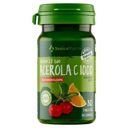 Bio Acerola C1000 с биофлавоноидами - 30 леденцов Xenivit
Bio Acerola C1000 с биофлавоноидами - 30 леденцов Xenivit