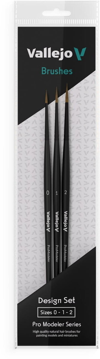 Vallejo B01991 Набор круглых кистей Natural, набор Pro Modeler Design Natural Hair (0, 1, 2)
Vallejo B01991 Набор круглых кистей Natural, набор Pro Modeler Design Natural Hair (0, 1, 2)