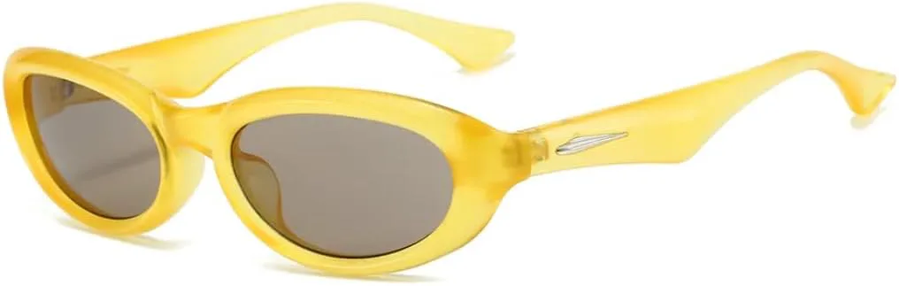 Роскошные ретро-солнцезащитные очки в двухцветной овальной оправе для женщин и мужчин (маленькая оправа), ретро-дизайн, защита от солнца UV400 SZVVBKK, Yellow Coffee
Роскошные ретро-солнцезащитные очки в двухцветной овальной оправе для женщин и мужчин (маленькая оправа), ретро-дизайн, защита от солнца UV400 SZVVBKK, Yellow Coffee