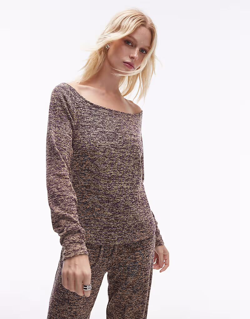 Резюме: легкий джемпер с вырезом-лодочкой и длинными рукавами в цвете «космический дай» в коричневом меланжевом цвете
Резюме: легкий джемпер с вырезом-лодочкой и длинными рукавами в цвете «космический дай» в коричневом меланжевом цвете