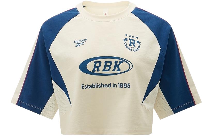 Футболка женская бежево-голубая Reebok
Футболка женская бежево-голубая Reebok