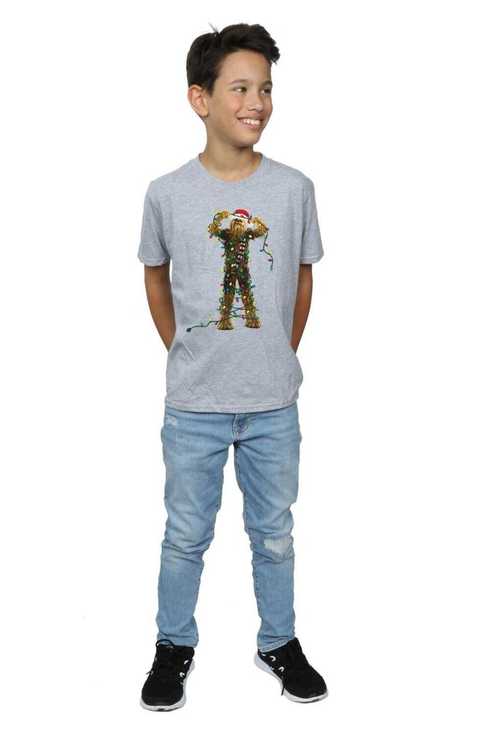 Футболка Чубакка с рождественскими огнями Star Wars, серый
Футболка Чубакка с рождественскими огнями Star Wars, серый