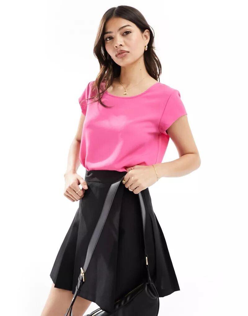 ТОЛЬКО розовый топ с короткими рукавами и застежкой-молнией сзади ONLY
ТОЛЬКО розовый топ с короткими рукавами и застежкой-молнией сзади ONLY