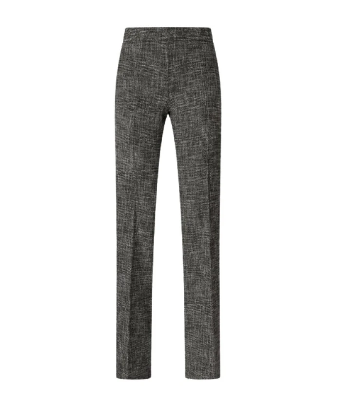 Черные узкие твидовые брюки с высокой талией Pinko, черный
Черные узкие твидовые брюки с высокой талией Pinko, черный