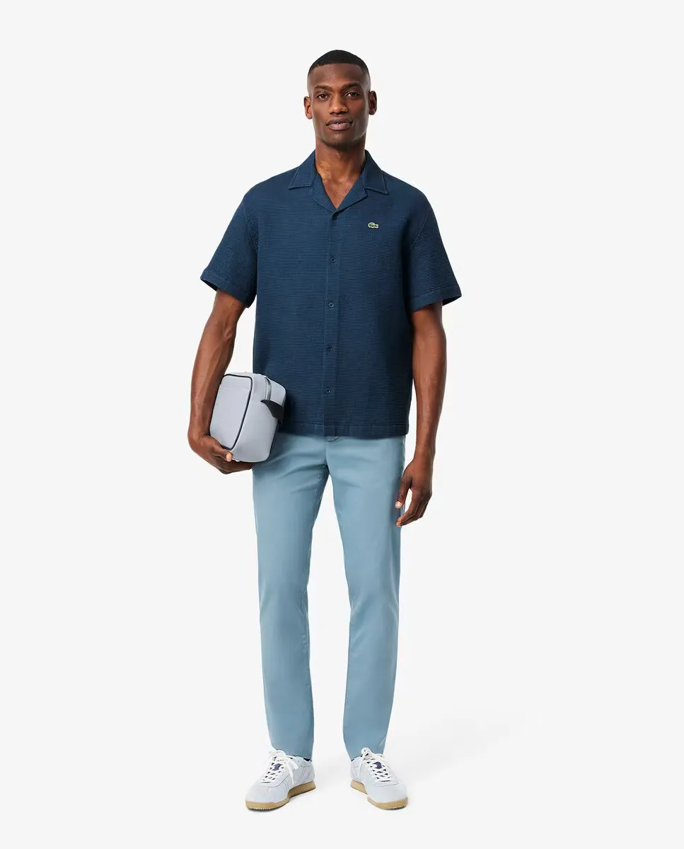 Мужские облегающие брюки-чинос из эластичного хлопка Lacoste, синий
Мужские облегающие брюки-чинос из эластичного хлопка Lacoste, синий