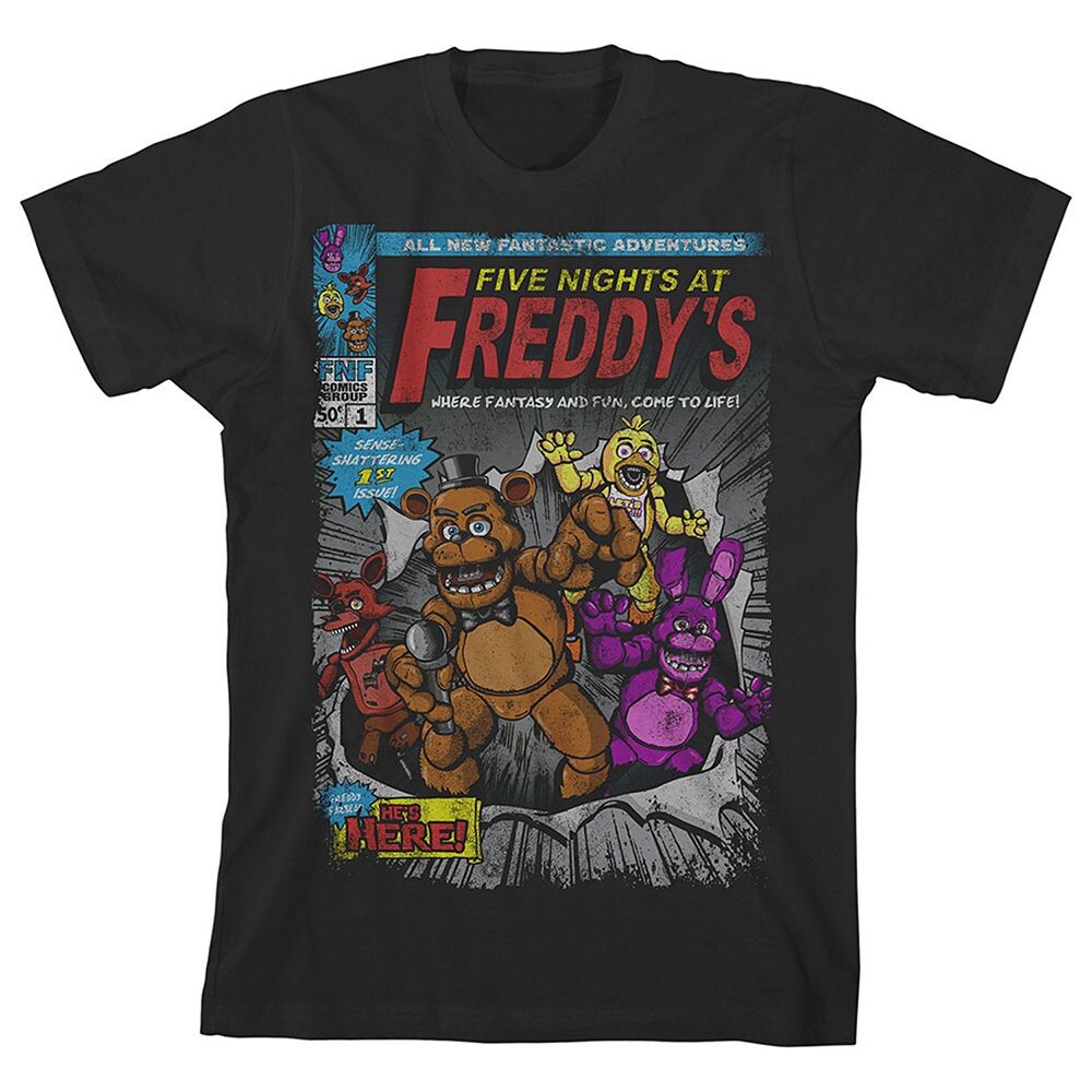 Футболка Five Nights at Freddys для мальчиков 8–20 лет с рисунком Licensed Character, черный
Футболка Five Nights at Freddys для мальчиков 8–20 лет с рисунком Licensed Character, черный