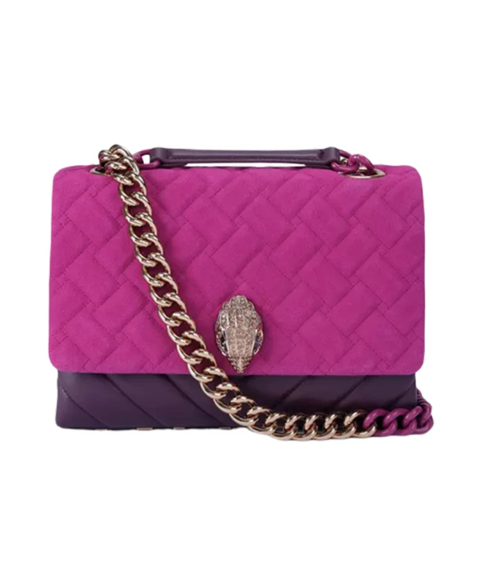 Мягкая кожаная сумка через плечо с изображением орла. Kurt Geiger, фиолетовый
Мягкая кожаная сумка через плечо с изображением орла. Kurt Geiger, фиолетовый