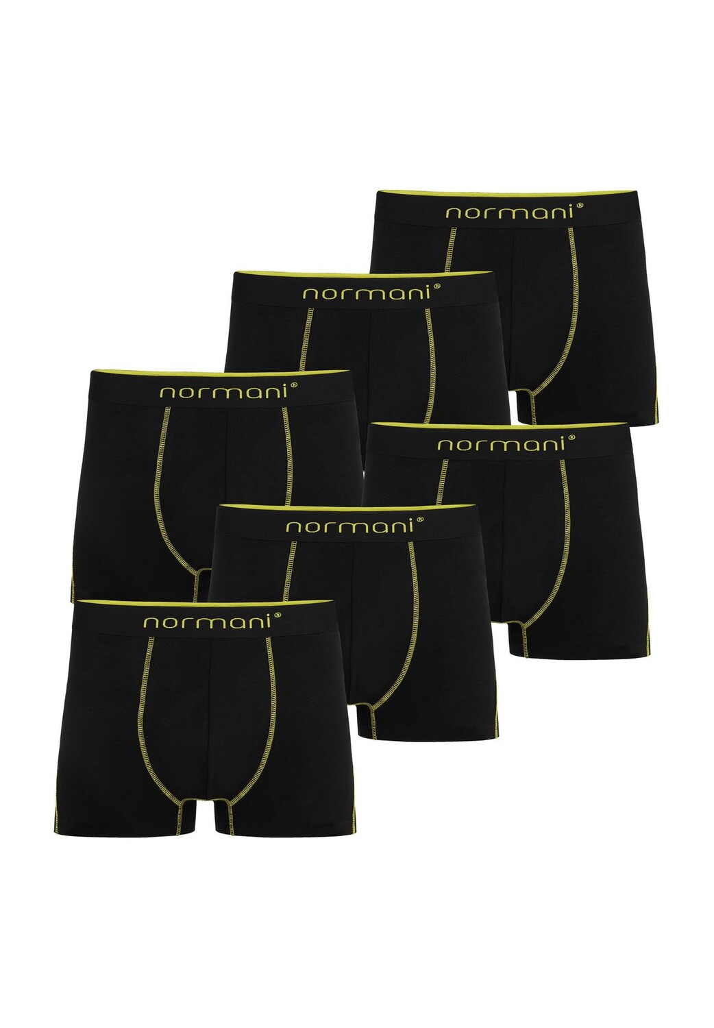 6 мужских хлопковых боксеров normani, желтый
6 мужских хлопковых боксеров normani, желтый
