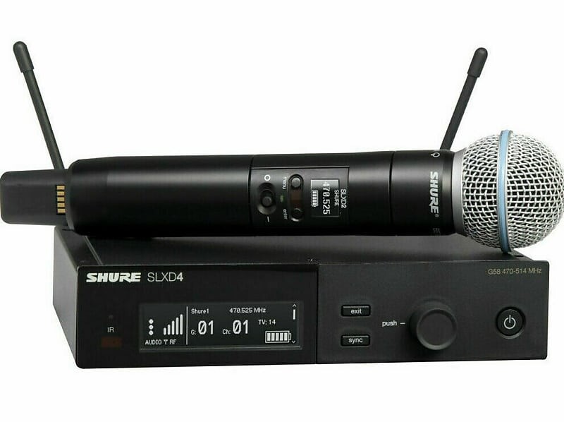 Микрофон Shure SLXD24/B58-J52 Wireless System Beta58A Handheld Transmitter
Микрофон Shure SLXD24/B58-J52 Wireless System Beta58A Handheld Transmitter
