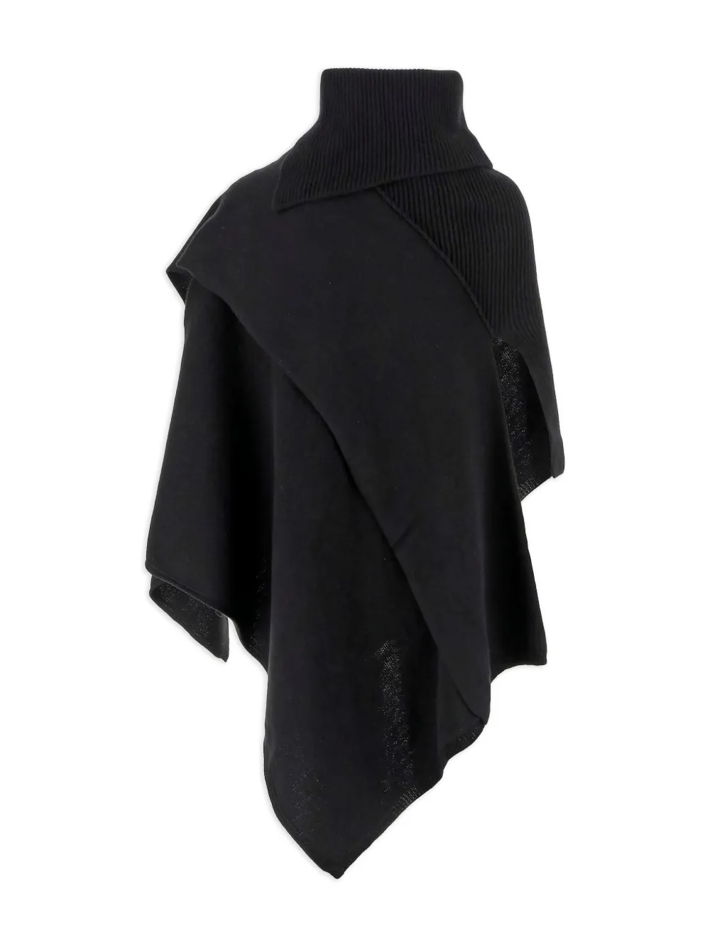 Пончо из ребристой ткани с высоким воротом Niccolò Pasqualetti, черный
Пончо из ребристой ткани с высоким воротом Niccolò Pasqualetti, черный