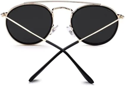 Ретро круглые солнцезащитные очки для мужчин и женщин, винтажная оправа с двойной перемычкой, очки для вождения, защита от ультрафиолета UV400 MTZJH, C5 Grey
Ретро круглые солнцезащитные очки для мужчин и женщин, винтажная оправа с двойной перемычкой, очки для вождения, защита от ультрафиолета UV400 MTZJH, C5 Grey