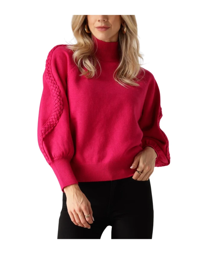 Розовый вязаный свитер с высоким воротником Minus, розовый
Розовый вязаный свитер с высоким воротником Minus, розовый