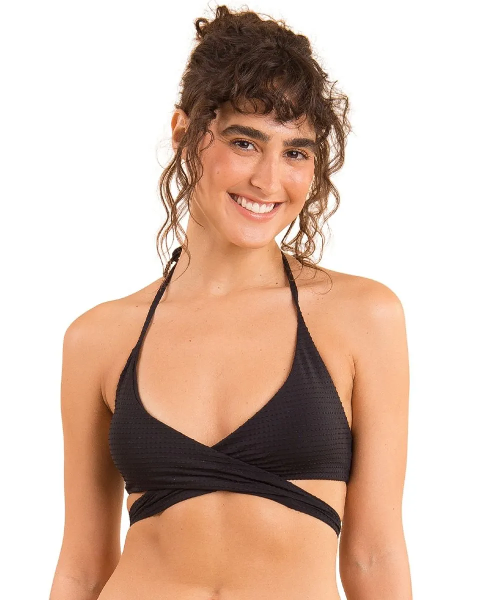 Однотонный спортивный лиф бикини с мягкой подкладкой Río de Sol, черный
Однотонный спортивный лиф бикини с мягкой подкладкой Río de Sol, черный