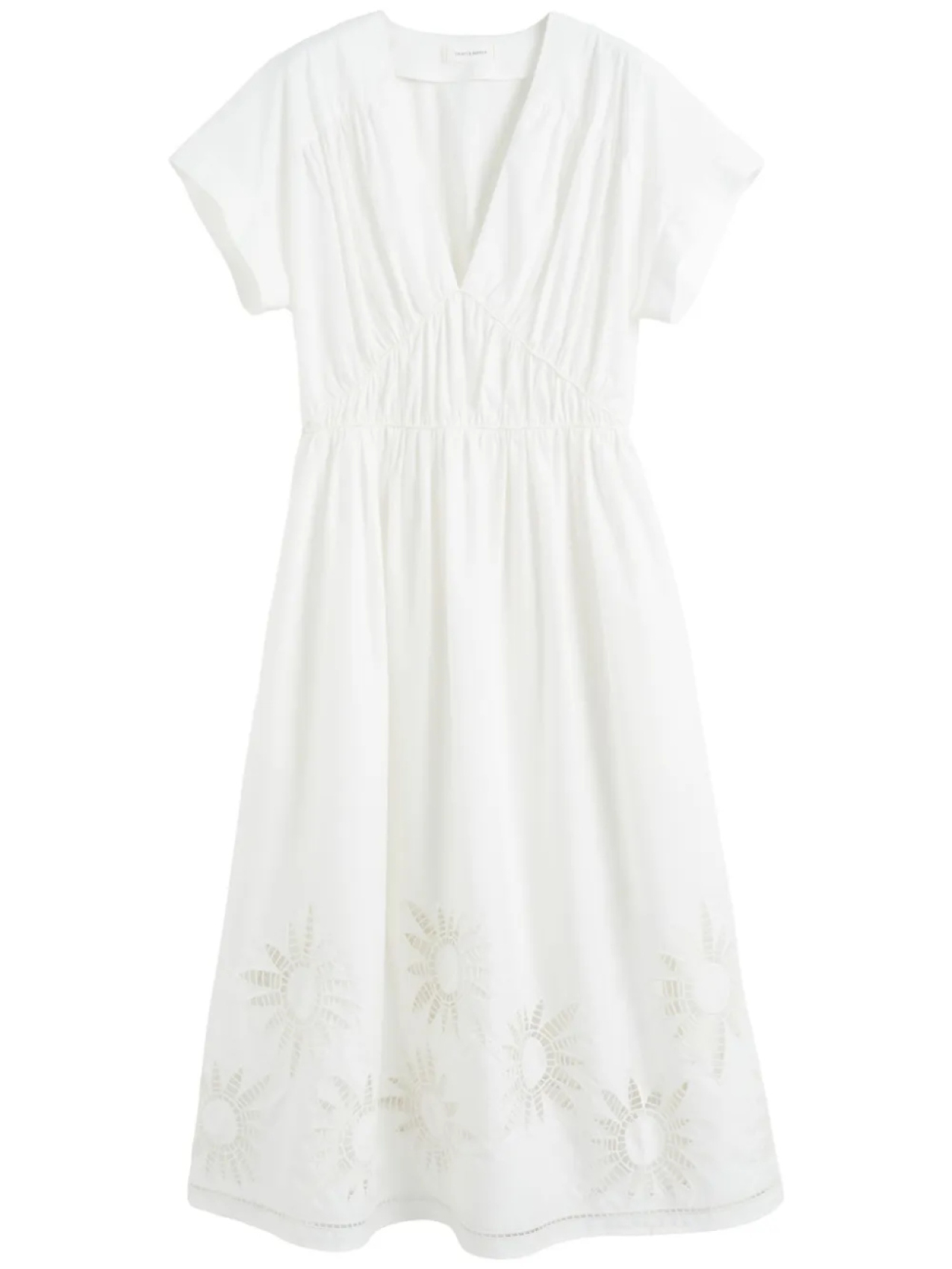 Платье миди с английской вышивкой Chinti & Parker, белый
Платье миди с английской вышивкой Chinti & Parker, белый