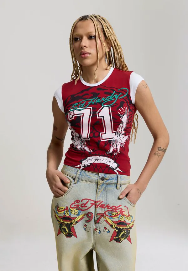 Футболка с принтом рычащего тигра Ed Hardy, Red/White, Белый, Футболка с принтом рычащего тигра Ed Hardy, Red/White
Футболка с принтом рычащего тигра Ed Hardy, Red/White, Белый, Футболка с принтом рычащего тигра Ed Hardy, Red/White