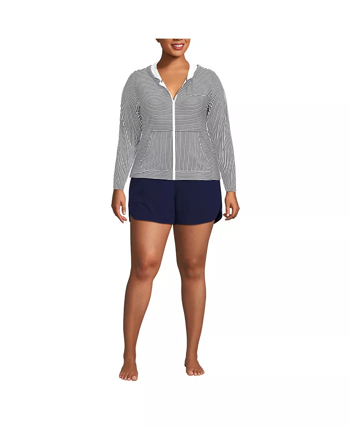 Плюс сайз худи с длинными рукавами и молнией на всю длину для защиты от солнца UPF 50 Lands' End, синий
Плюс сайз худи с длинными рукавами и молнией на всю длину для защиты от солнца UPF 50 Lands' End, синий