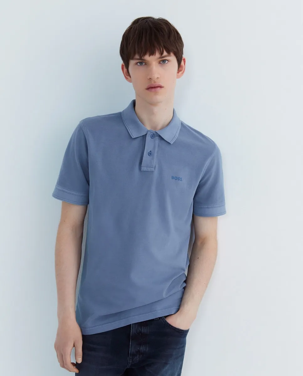 Мужская рубашка поло с коротким рукавом Boss, синий
Мужская рубашка поло с коротким рукавом Boss, синий