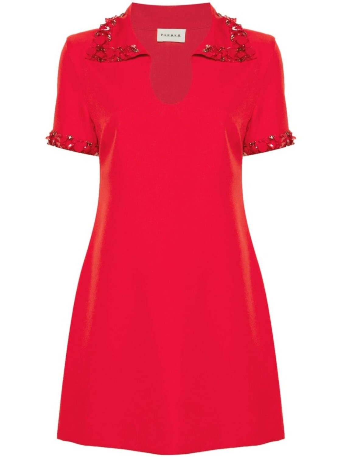 P.A.R.O.S.H. мини-платье, украшенное пайетками, красный
P.A.R.O.S.H. мини-платье, украшенное пайетками, красный