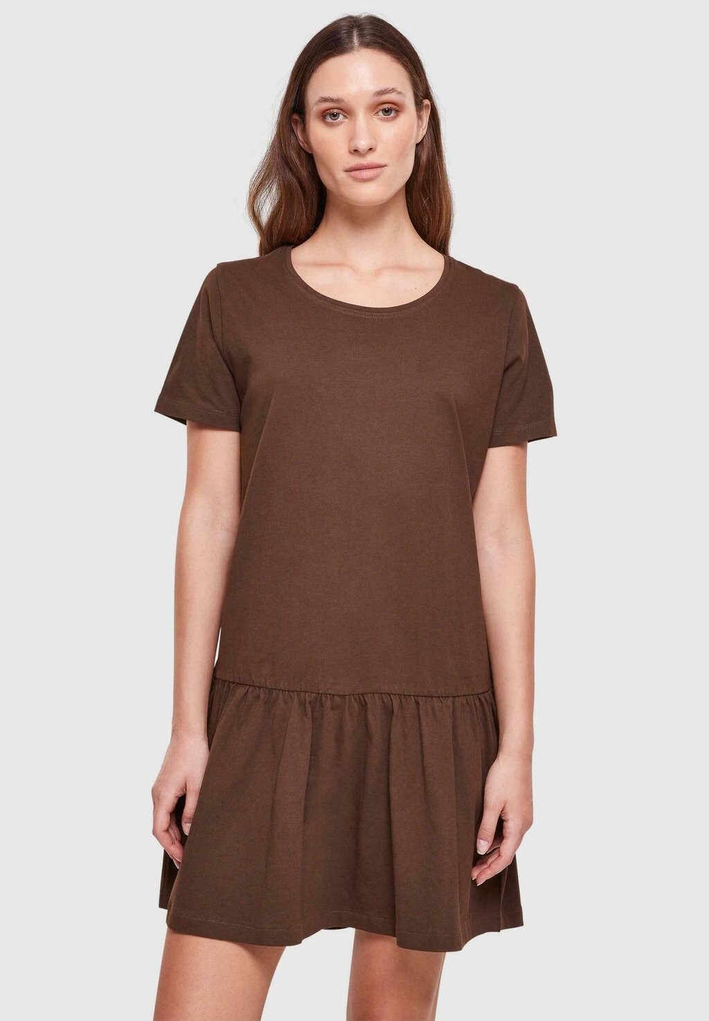 Платье из джерси Valance Urban Classics, коричневое
Платье из джерси Valance Urban Classics, коричневое