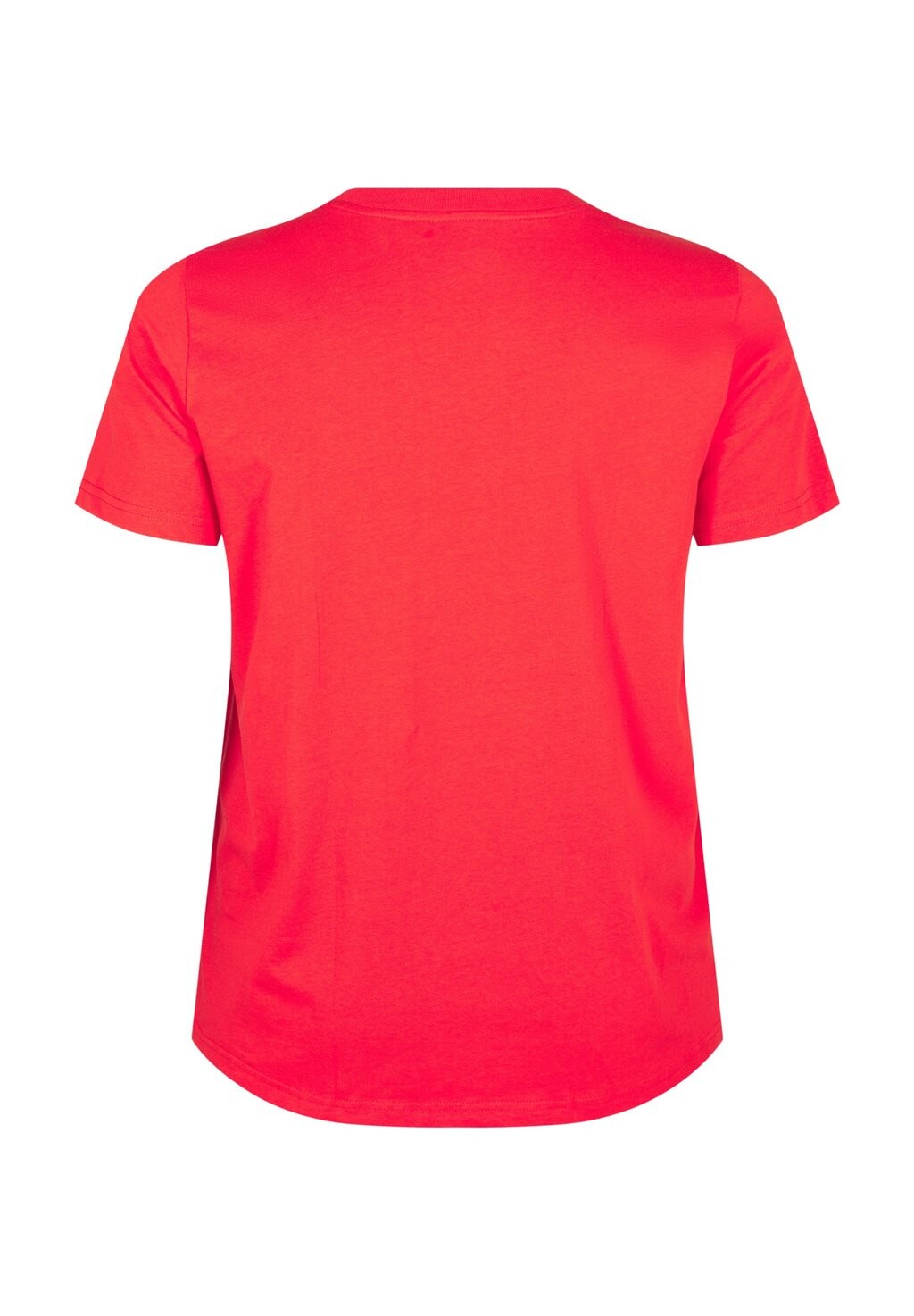 Базовая футболка MIT RUNDHALSAUSSCHNITT Zizzi, красный 
Базовая футболка MIT RUNDHALSAUSSCHNITT Zizzi, красный