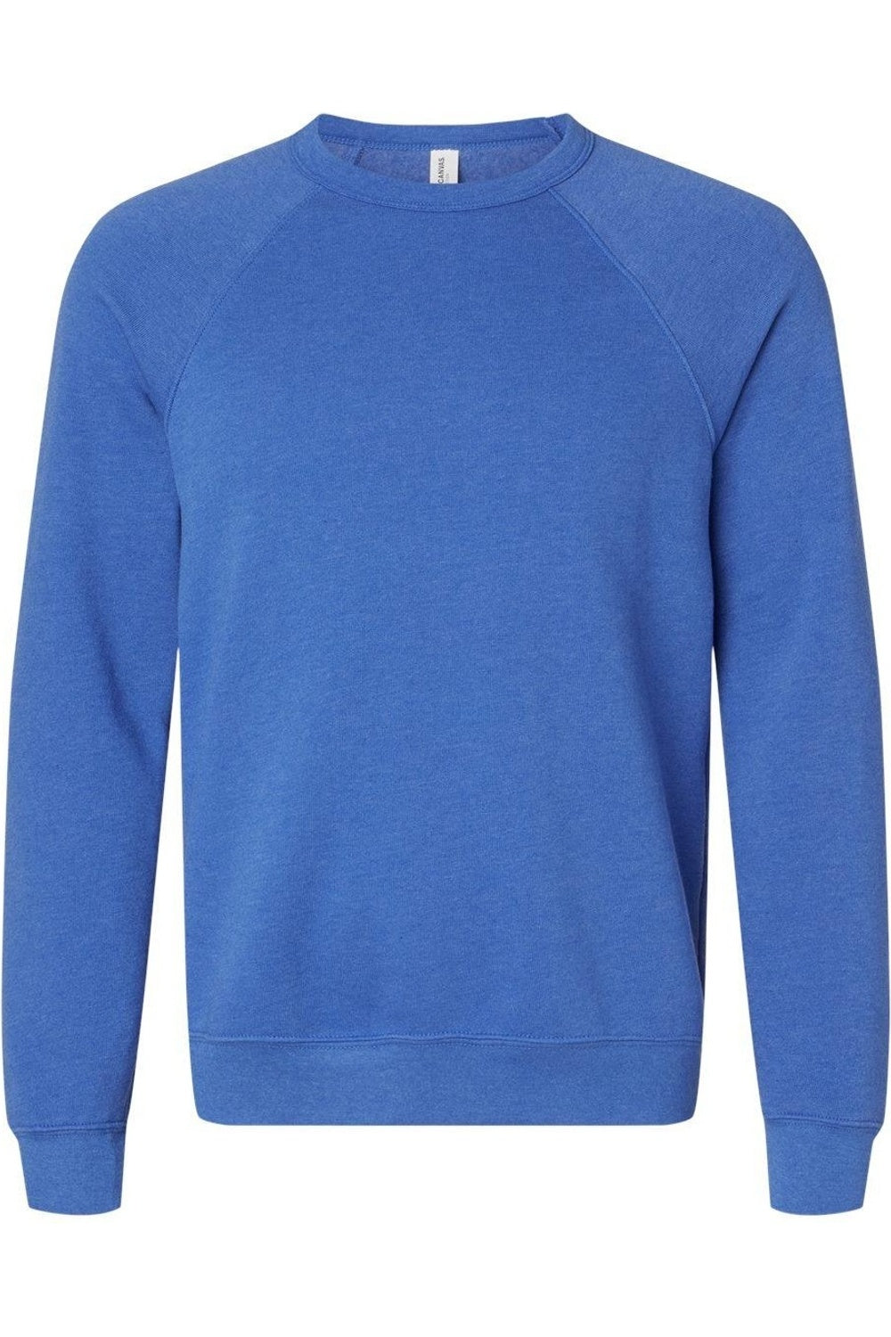 Толстовка BELLA + CANVAS из флисовой губки с круглым вырезом и рукавами реглан, цвет heather true royal 
Толстовка BELLA + CANVAS из флисовой губки с круглым вырезом и рукавами реглан, цвет heather true royal