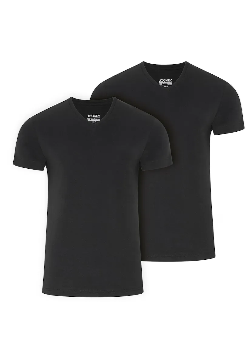 Комплект из двух мужских маек свободного покроя с короткими рукавами Jockey, черный
Комплект из двух мужских маек свободного покроя с короткими рукавами Jockey, черный