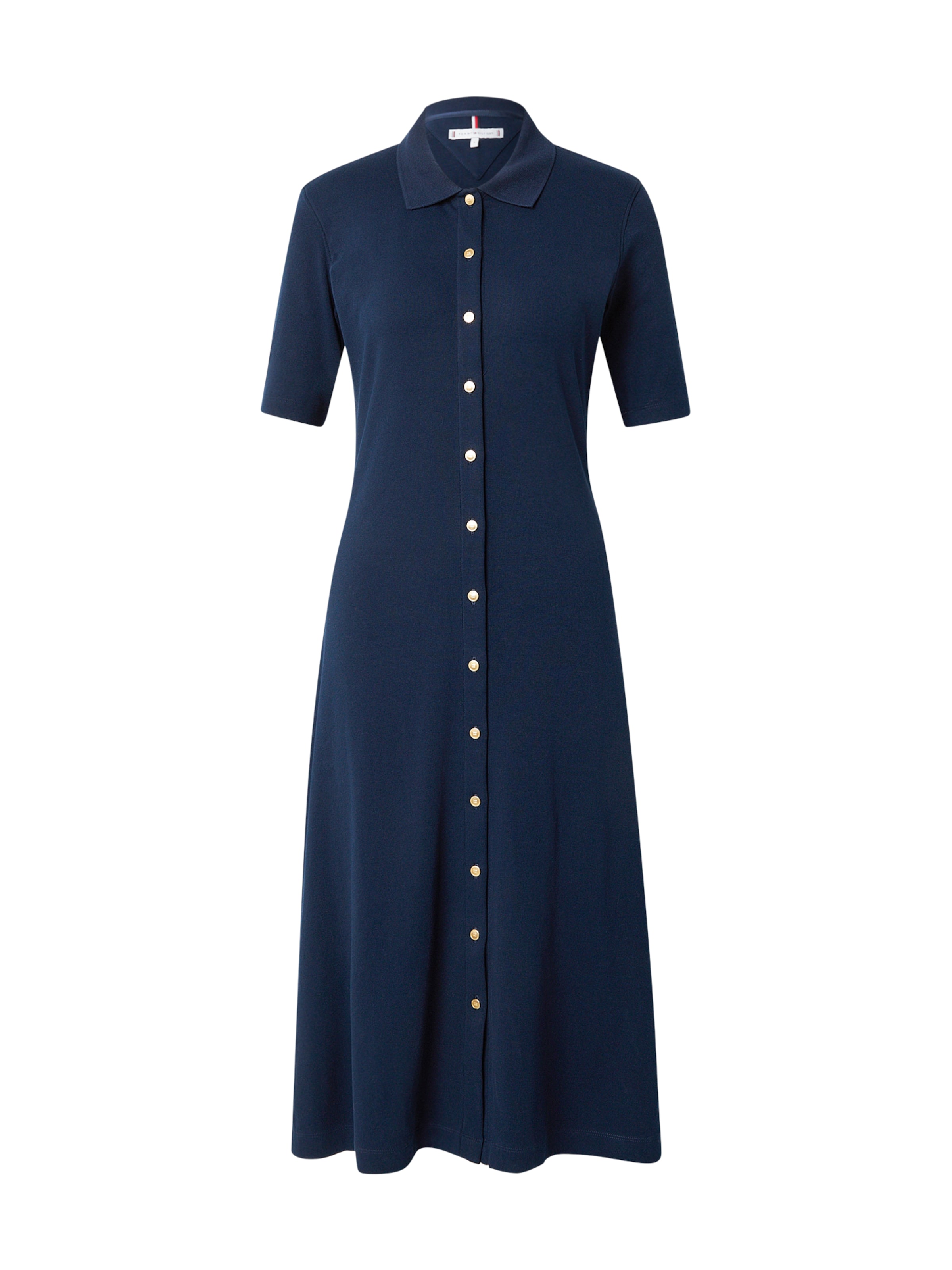 TOMMY HILFIGER Платье-рубашка 'GOLD BUTTON F&F MIDI DRESS' в темно-синем цвете
TOMMY HILFIGER Платье-рубашка 'GOLD BUTTON F&F MIDI DRESS' в темно-синем цвете