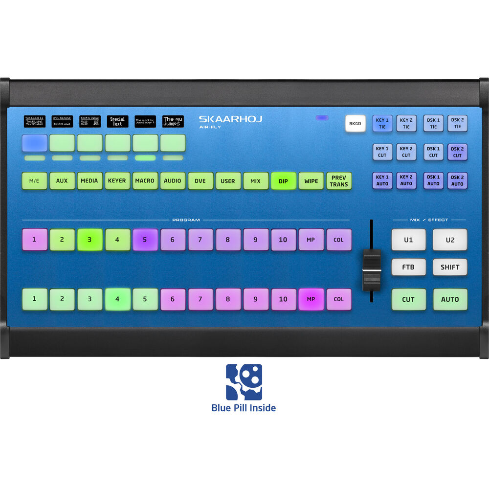 Контроллер SKAARHOJ Air Fly для ATEM с синей таблеткой внутри
Контроллер SKAARHOJ Air Fly для ATEM с синей таблеткой внутри