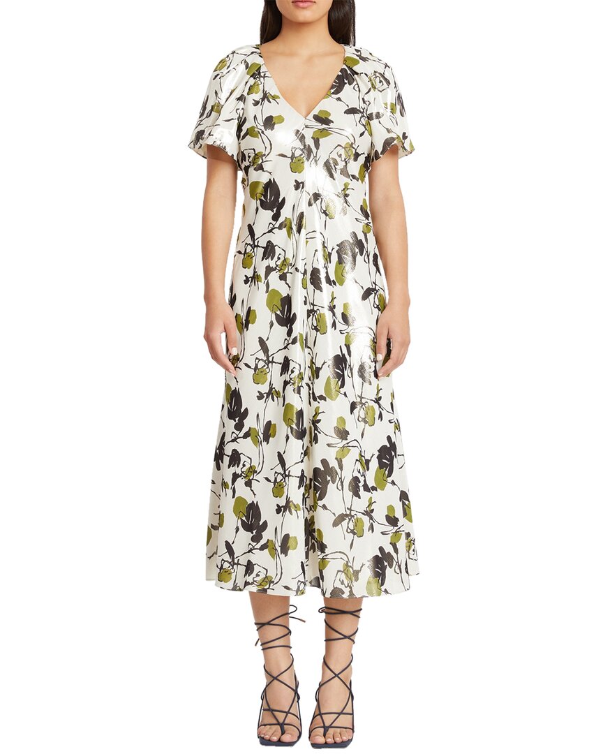 Платье Tanya Taylor Evette из смесового шелка, белый
Платье Tanya Taylor Evette из смесового шелка, белый