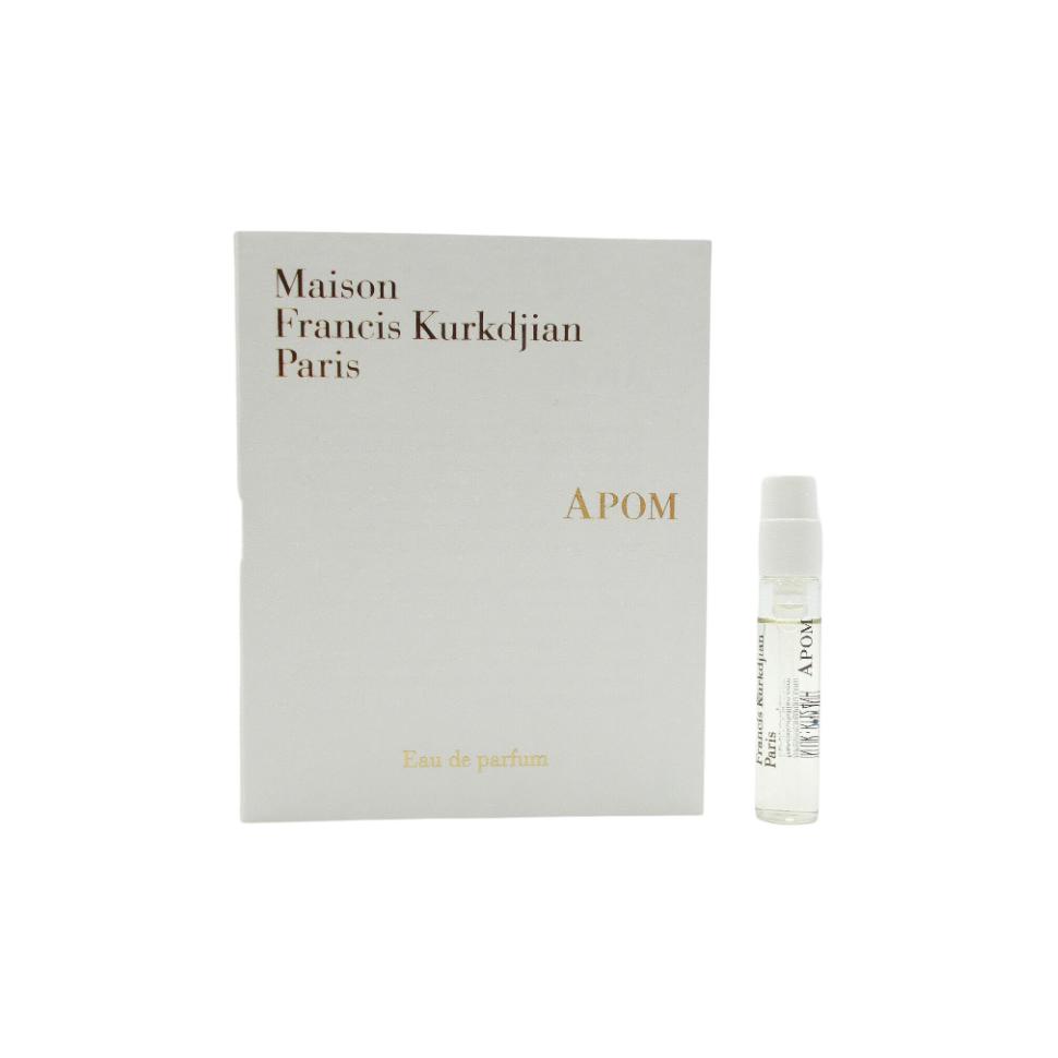 Пробник парфюма APOM Eau De Parfum EDP 2ml MAISON FRANCIS KURKDJIAN
Пробник парфюма APOM Eau De Parfum EDP 2ml MAISON FRANCIS KURKDJIAN