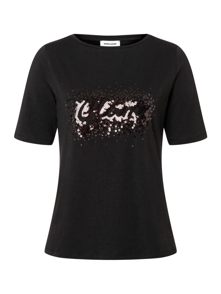 эластичная рубашка с короткими рукавами черного цвета More & More
эластичная рубашка с короткими рукавами черного цвета More & More