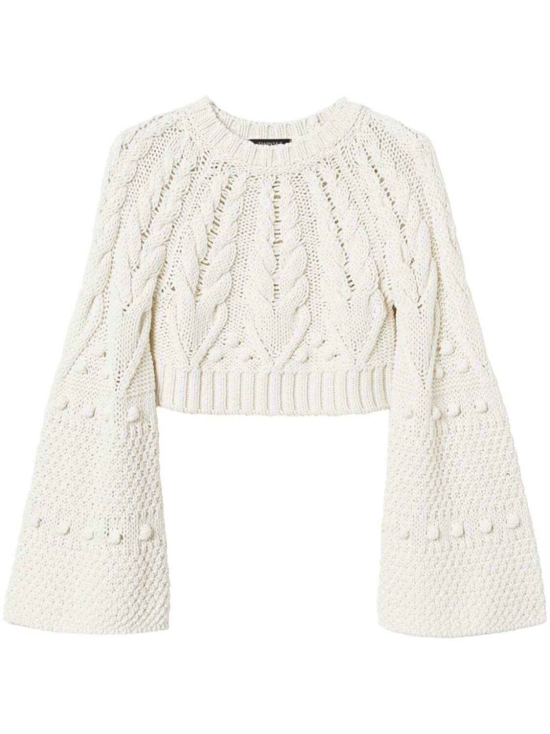 Укороченный шерстяной свитер TWINSET, белый
Укороченный шерстяной свитер TWINSET, белый