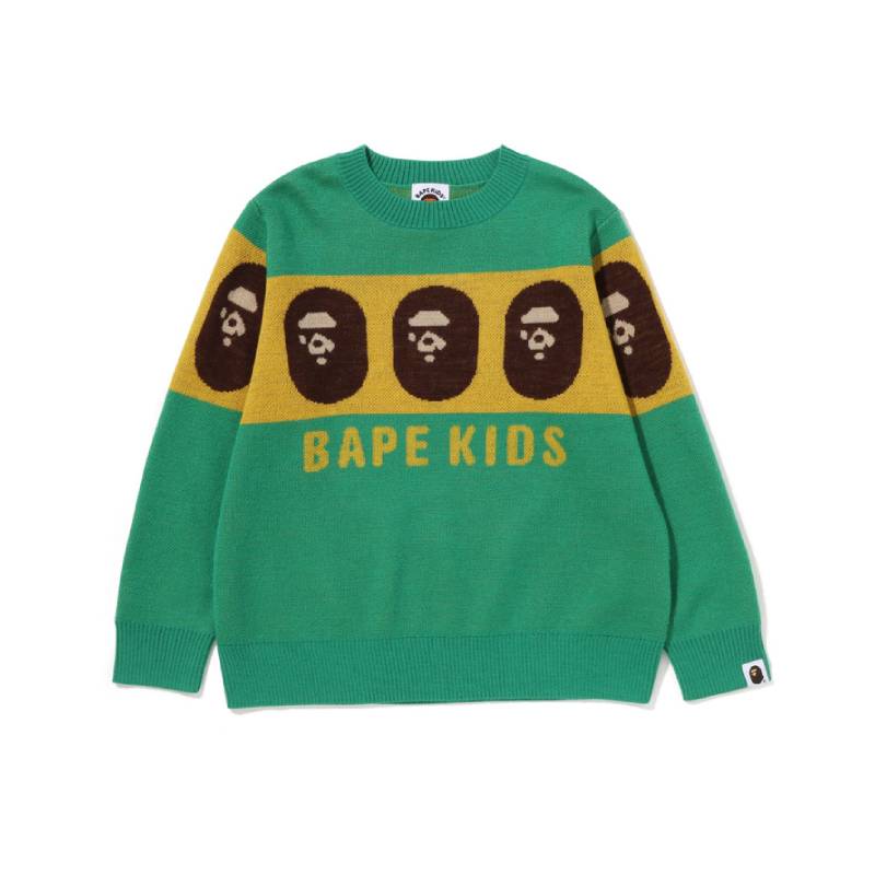 Детский свитер A BATHING APE, зеленый GRX 
Детский свитер A BATHING APE, зеленый GRX